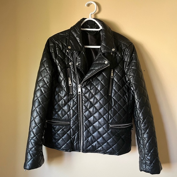 Love Token - Quilted Design - Faux Leather Jacket - Picture 1 of 3